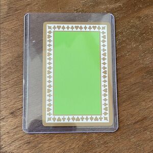 Tiffany & Co. Green and Gold Playing Card Jack Of Hearts